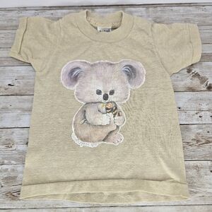 Vintage 1977 Carol Wynne Rare Kids Single Stitch Short Sleeve T- Shirt Sz. 4